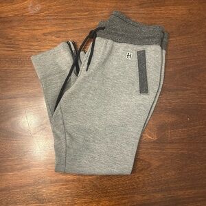 HOMAGE Heather Gray Men's Jogger Sweatpants with Black Drawstring